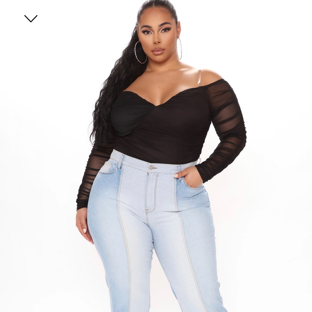 Blue Bodysuit | Mesh Bodysuit | Plus Size Bodysuit | Sexy Bodysuit | Plus Shirt